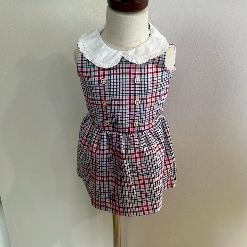 Jaine &Jack 6-12 months plaid pink dress NEW